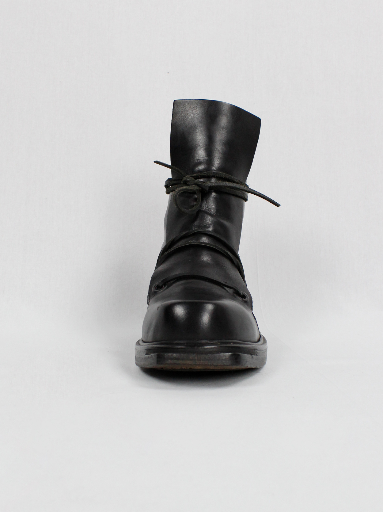 Dirk Bikkembergs black high mountaineering boots with laces 
