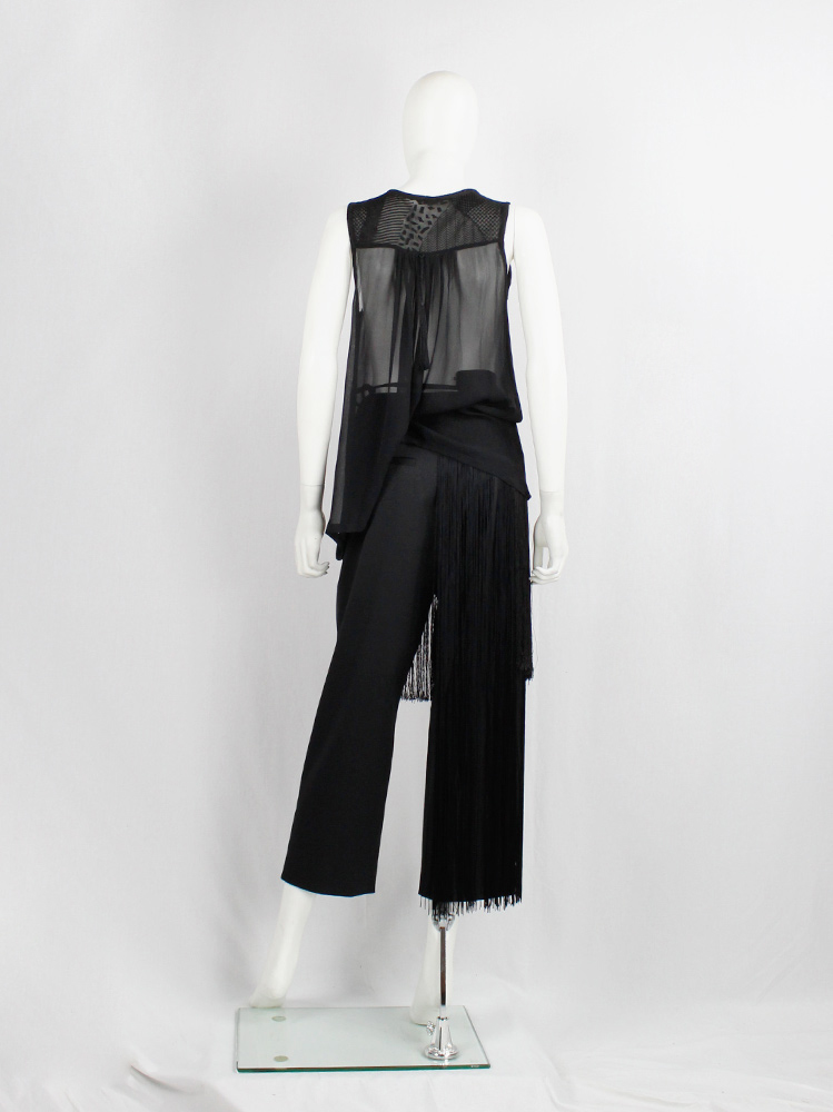 ANN DEMEULEMEESTER 2012SS スナップボタンベストXS ANN DEMEULEMEESTER 2012SS スナップボタンベストXS メンズ