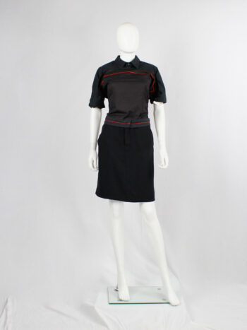 A.F. VANDEVORST ヴァンデヴォルスト スカート S af-Vandevorst-black-skirt-with
