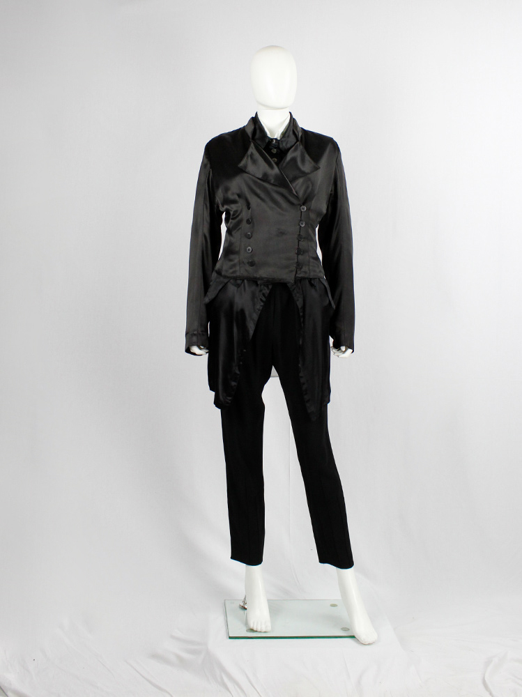 ANN DEMEULEMEESTER ダブルウールリブブルゾン ANN DEMEULEMEESTER ダブルウールリブブルゾン
