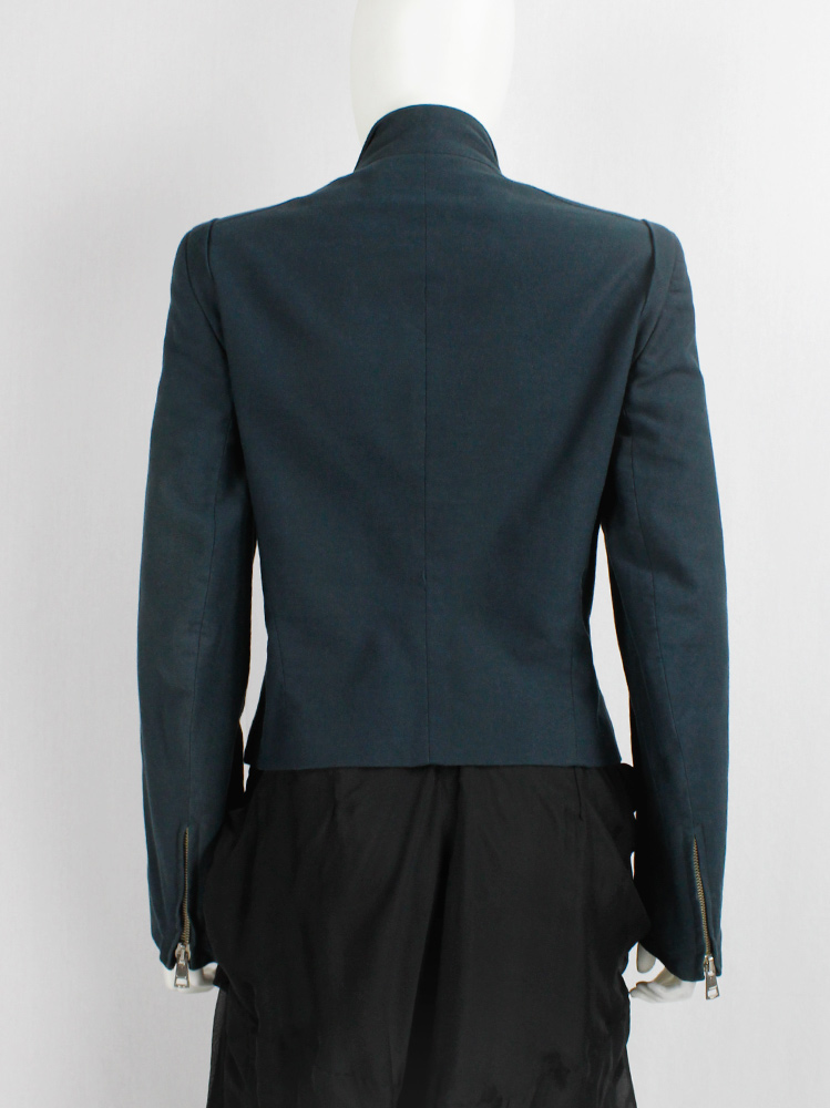 ann demeulemeester ストライプブルゾン アン ドゥムルメステール 2022年秋冬 スラウチジャケット | HUES