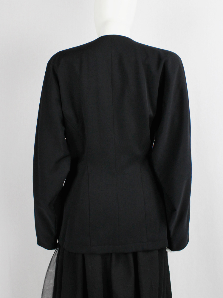 1980’s  Y’s yohji yamamoto vintage coat Rare Vintage Y's Yohji Yamamoto Asymmetrical Long Jacket