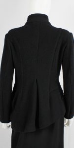 Y's Yohji Yamamoto black wool tailored jacket in two different