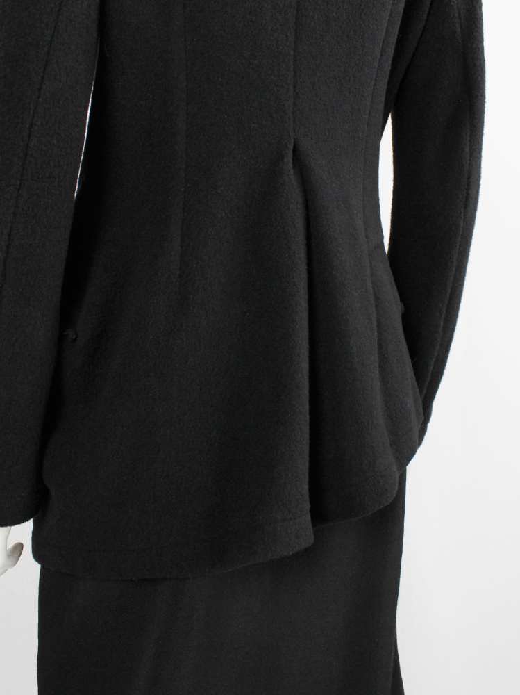 Y's Yohji Yamamoto black wool tailored jacket in two