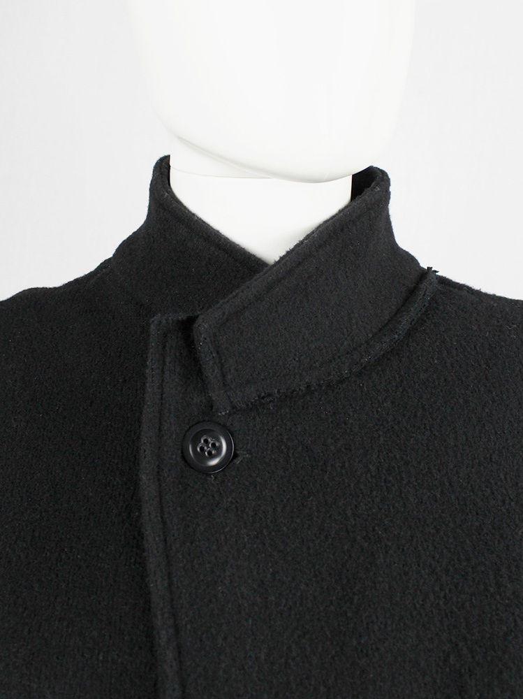 Y's Yohji Yamamoto black wool tailored jacket in two Y's Yohji Yamamoto black wool tailored jacket in two