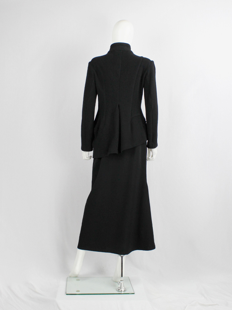 Y's Yohji Yamamoto black wool tailored jacket in two different