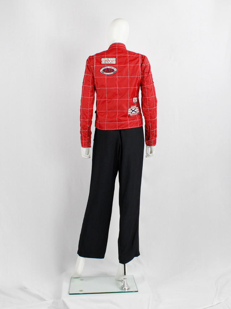 Walter Van Beirendonck for Scapa red 'Formula 1' jacket with