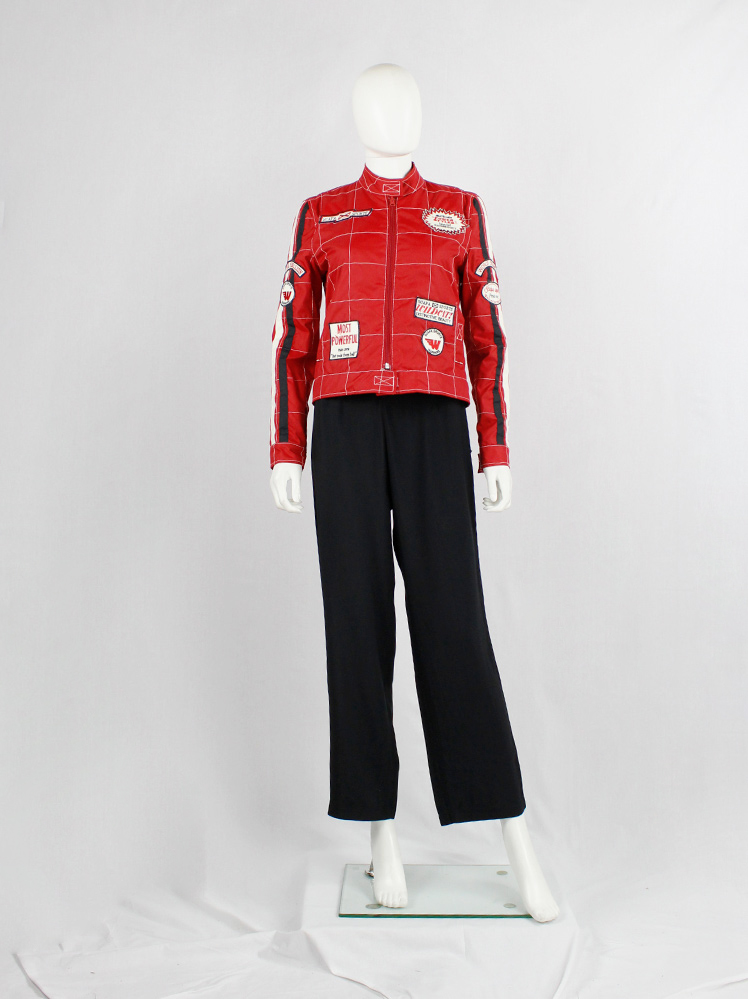Walter Van Beirendonck for Scapa red 'Formula 1' jacket with