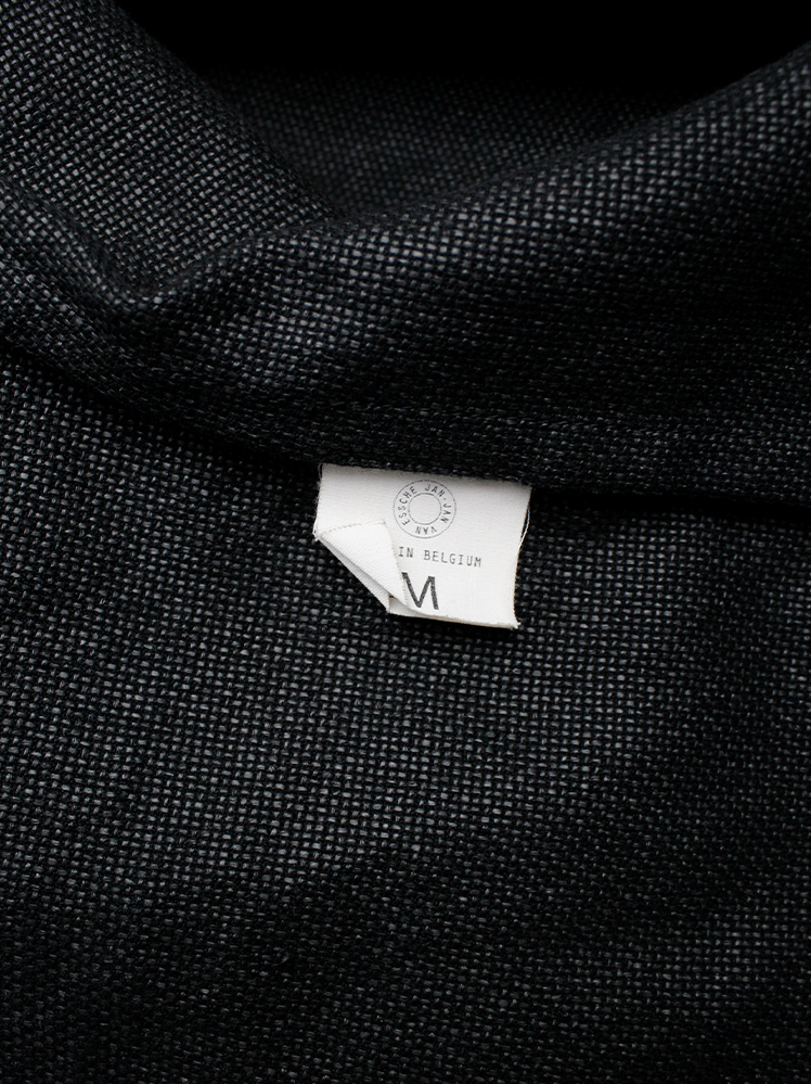 Jan-Jan Van Essche black woven kimono jacket with Jan-Jan Van Essche black woven kimono jacket with