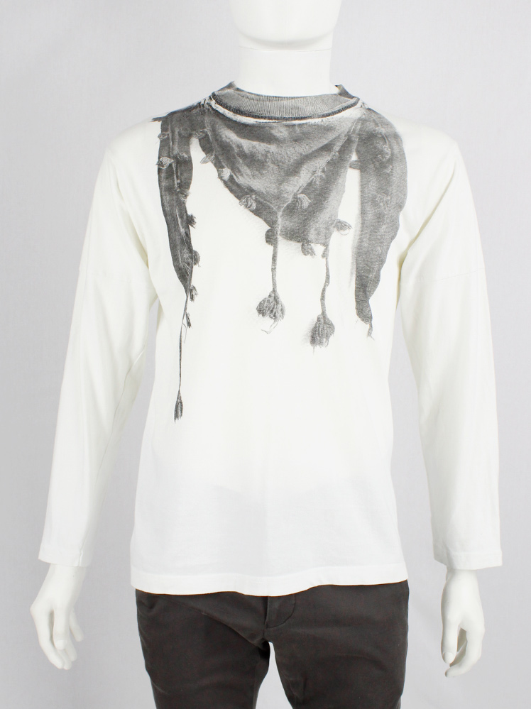 Martin Margiela Artisanal ホワイト8分袖　ロンＴ Martin Margiela Artisanal ホワイト8分袖ロンT