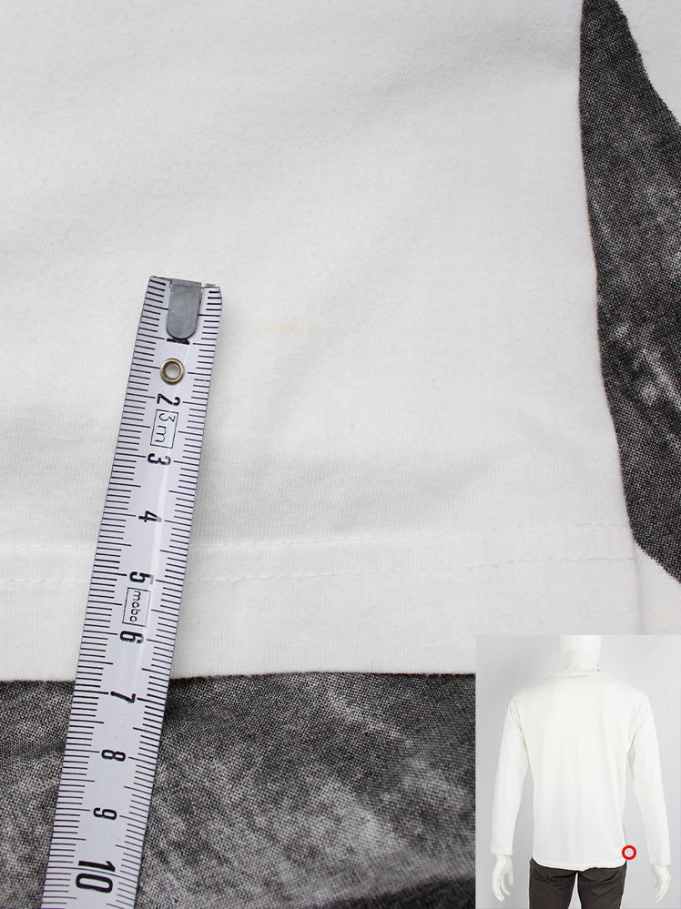 Martin Margiela Artisanal ホワイト8分袖　ロンＴ Martin Margiela Artisanal ホワイト8分袖ロンT