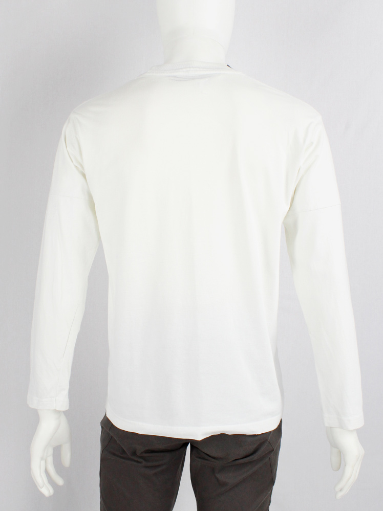 Martin Margiela Artisanal ホワイト8分袖ロンT