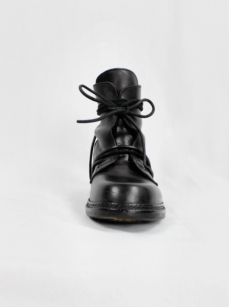 靴 DIRK BIKKEMBERGS boots Dirk Bikkembergs black boots with black elastic and metal