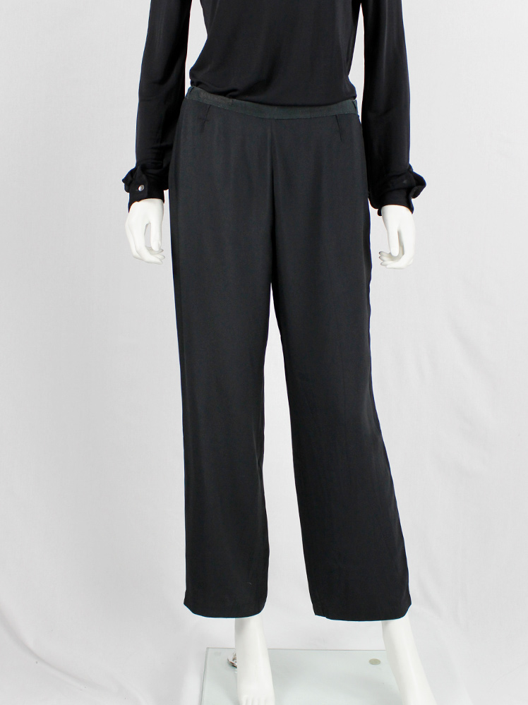 Maison Martin Margiela dark blue trousers with inside-out