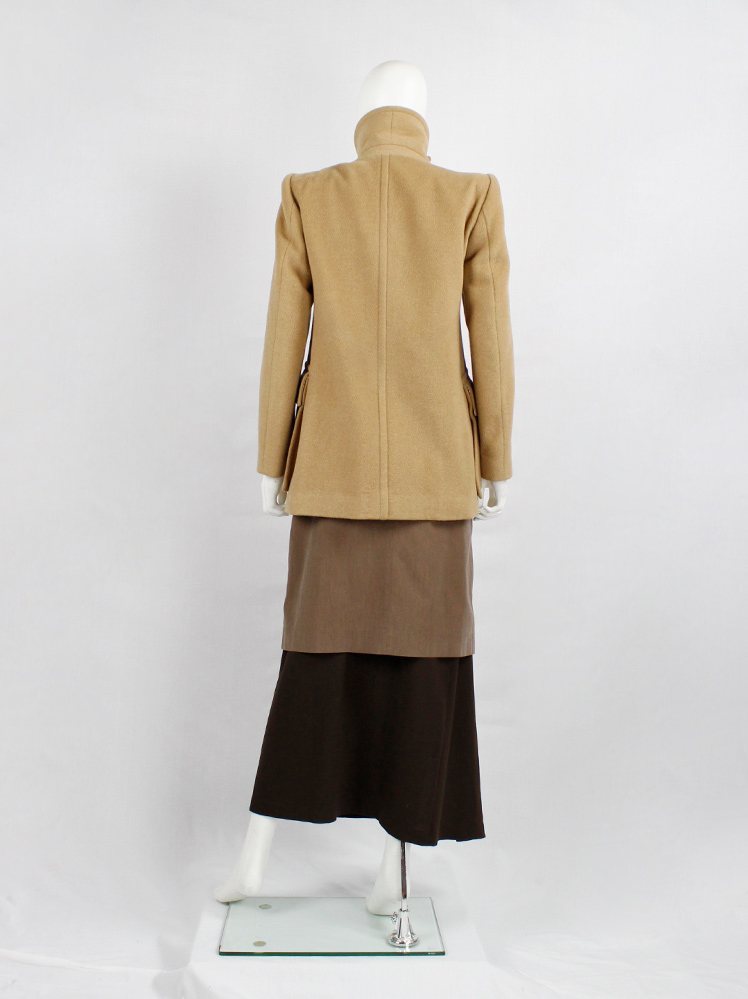 Maison Martin Margiela ×  コート キャメル L Maison Martin Margiela camel coat with asymmetric collar and large