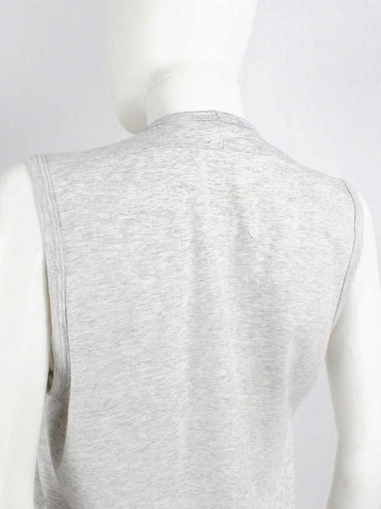 Maison Martin Margiela light grey two-dimensional long flat