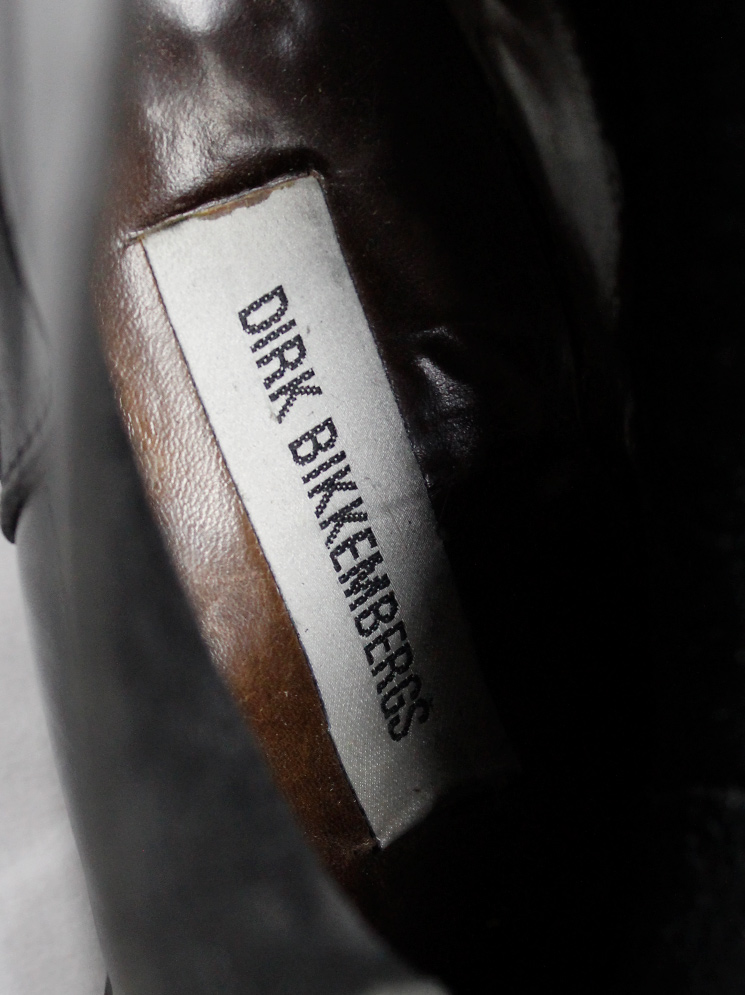 Dirk Bikkembergs black mountaineering boots with metal heel Dirk Bikkembergs black mountaineering boots with metal heel