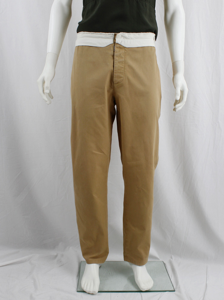 パンツ 1990s martin margiela brown slacks 1990s martin margiela brown slacks
