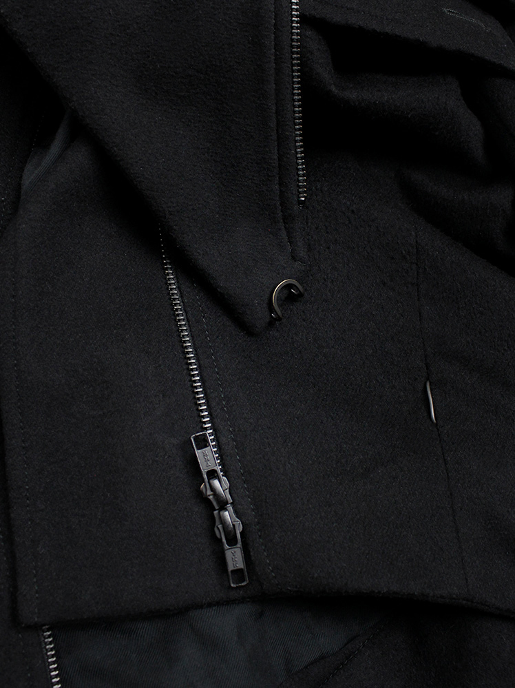ジャケット・アウター ANN DEMEULEMEESTER BLACK JACKET アンドゥムルメステールのテーラードジャケット | HUES 福岡