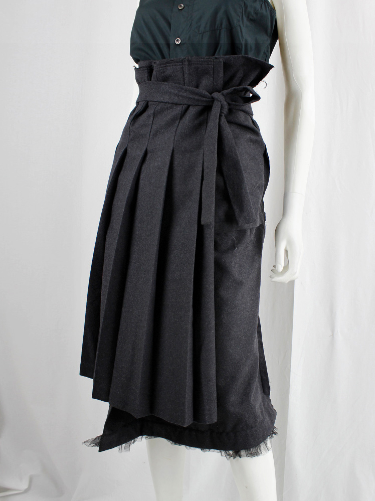 COMME DES GARCONS detachable frill skirt