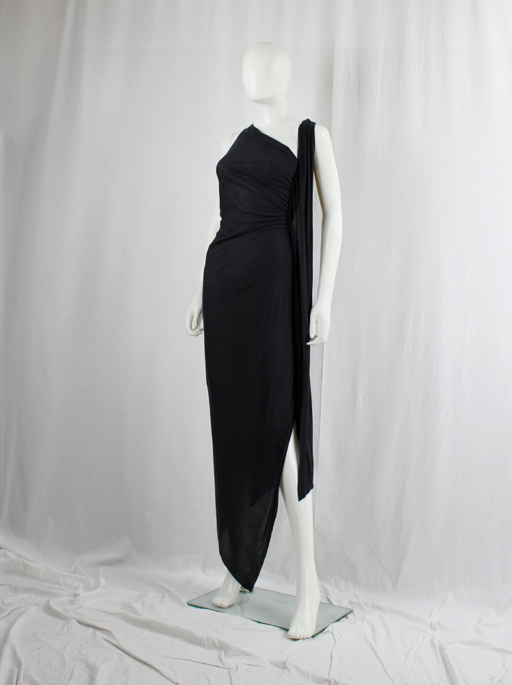*Rick Owens*ピラーウールマキシスカート ブラック ダメージ風 Rick Owensのブラック Porterville Coda マキシスカートがセール中