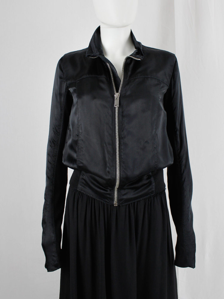 ジャケット・アウター Rick Owens silk jacket black IT40 22ss Rick Owens silk jacket black IT40 22ss