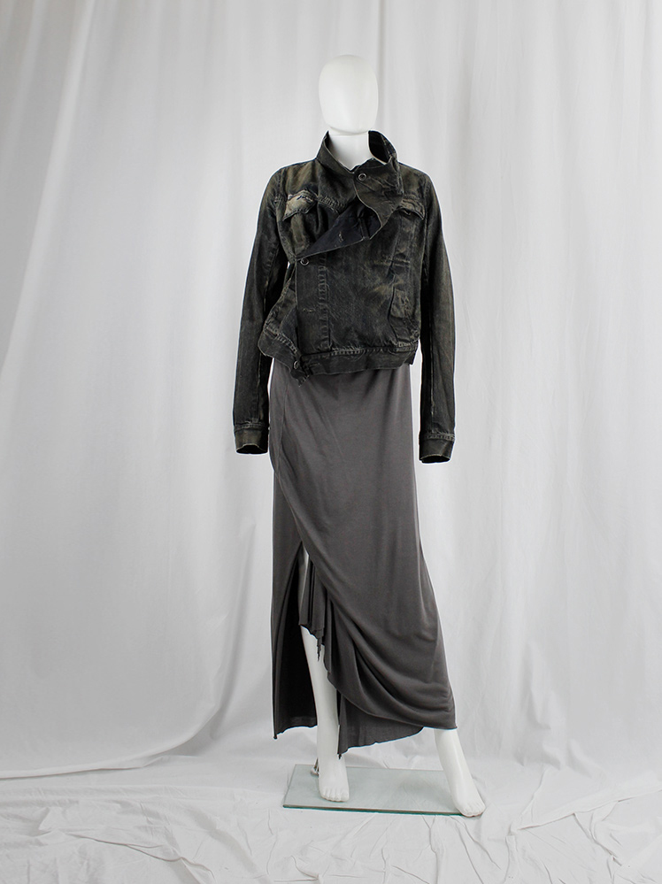 【関税込み】Rick Owens Lilies ロングスカート Rick Owens Lilies brown long skirt with a slit created by a
