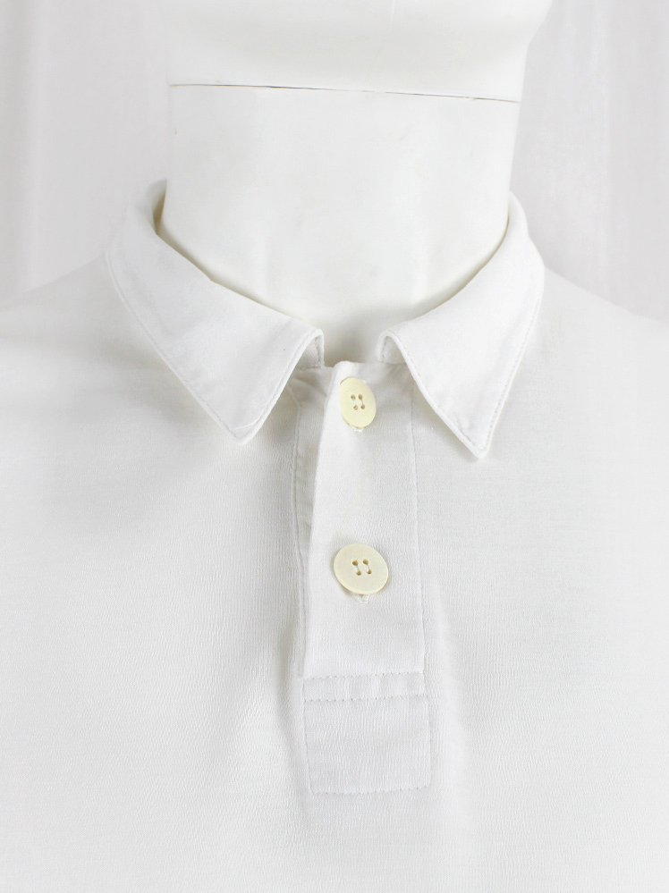 ポロシャツ ORIGINAL VINTAGE STYLE BEY310 TO310 BIANCO Shirts White Gothic Yohji Yamamoto white longsleeve tee with poloshirt