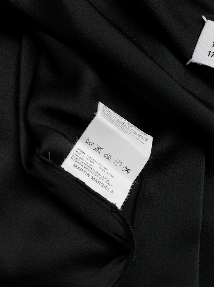 Maison Martin Margiela 1 black one shoulder maxi dress with Maison Martin Margiela 1 black one shoulder maxi dress with