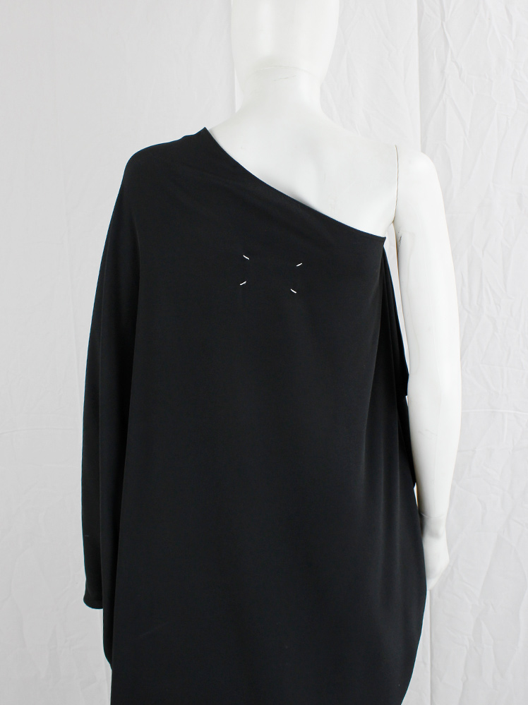 イタリア製 Maison Martin Margiela スキッパー ワンピース Maison Martin Margiela 1 black one shoulder maxi dress with