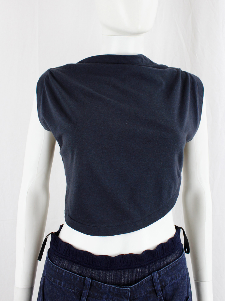 ト*ー様 Martin Margiela Women’s Collection Maison Martin Margiela petrol blue two-dimensional circular