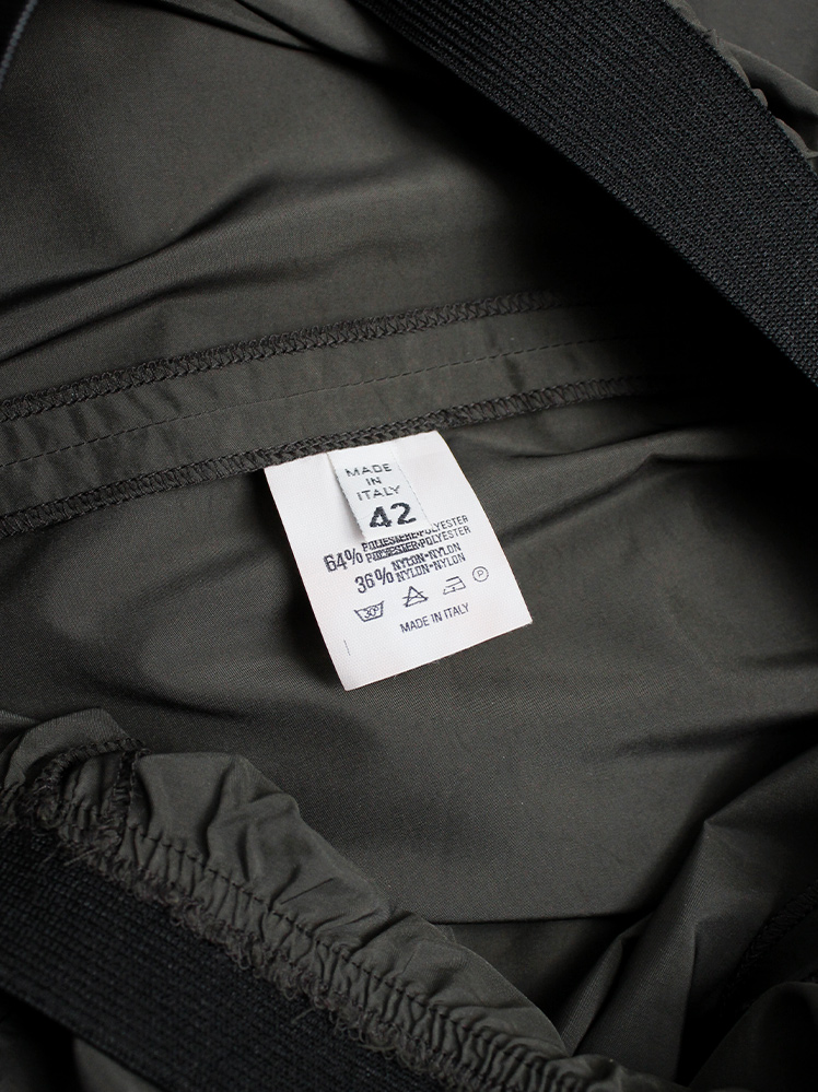 10s Maison Martin Margiela スラックス archive Maison Martin Margiela brown wide trousers with stretched