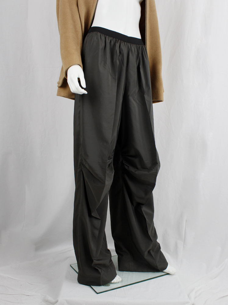 Maison Martin Margiela brown wide trousers with stretched