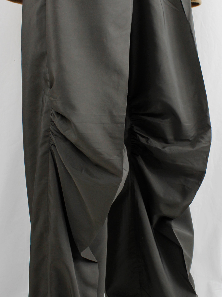Maison Martin Margiela brown wide trousers with stretched