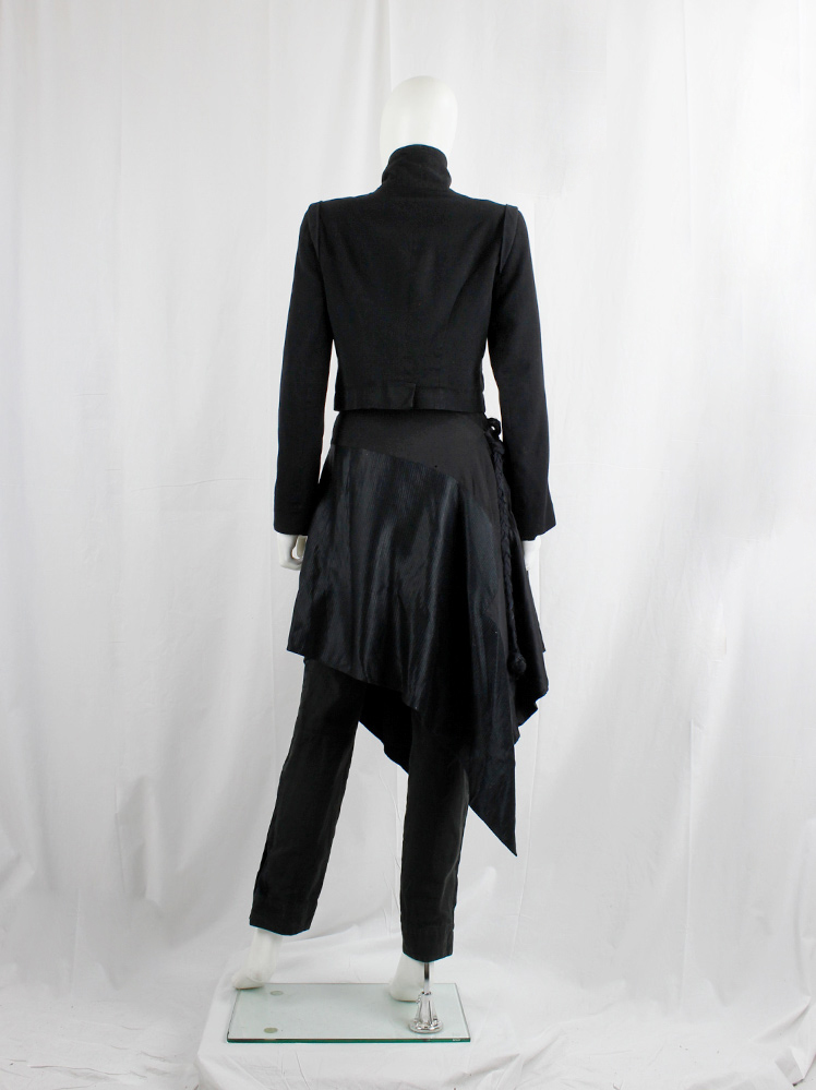 Ann Demeulemeester short jacket with curved front button
