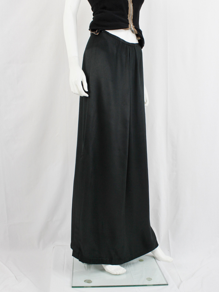 Maison Martin Margiela 6 black quarter turned maxi skirt Maison Martin Margiela 6 black quarter turned maxi skirt