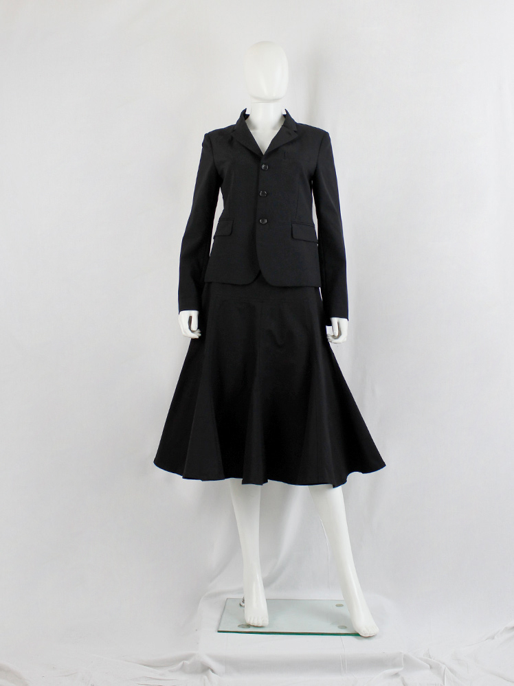 Comme des Garçons Comme black deconstructed blazer with