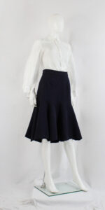 Vivienne Westwood× comme des garcons Vivienne Westwood X Comme des Garçons navy flared skirt of zigzag