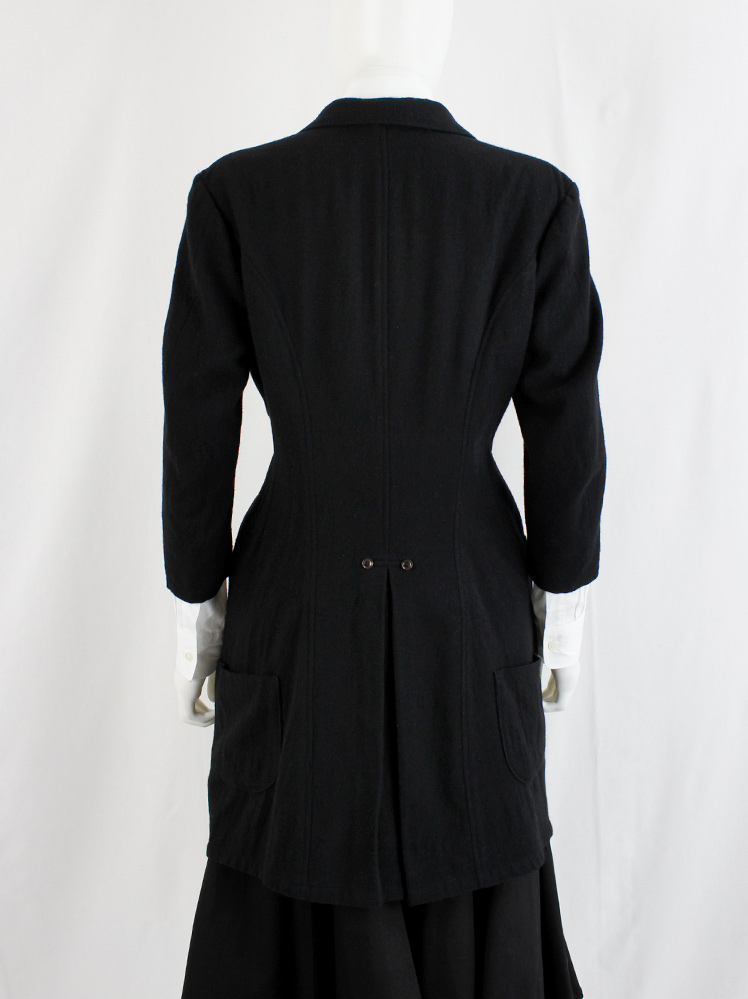 ジャケット・アウター Y's Long Coat Y's BANG ON! No.103 HOODED COAT WOOL TROPICAL (BLACK)の商品