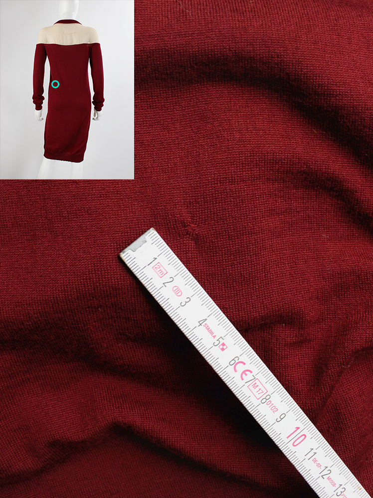 maison martin margiela red dress MAISON MARTIN MARGIELA ARTISANAL RECONSTRUCTED FLORAL VINTAGE DRESS 19
