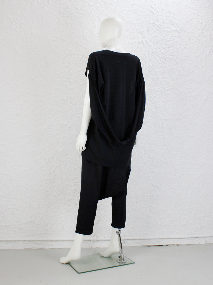 Maison Margiela MM6 black sleeveless top with extra sleeves