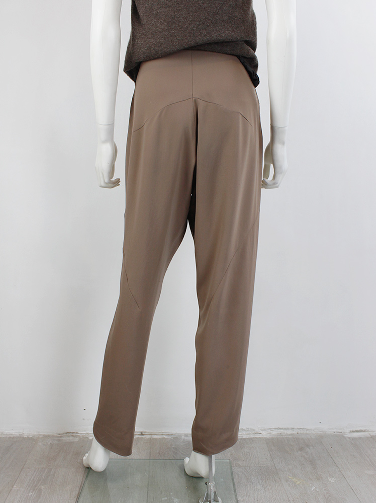 パンツ 1990s martin margiela brown slacks Maison Martin Margiela brown trousers with chopped spiral