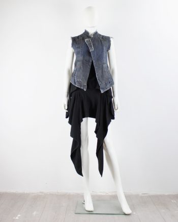 【Rick owens】denim long vest Rick Owens DRKSHDW Black Jumbo Denim Vest Rick Owens Drkshdw
