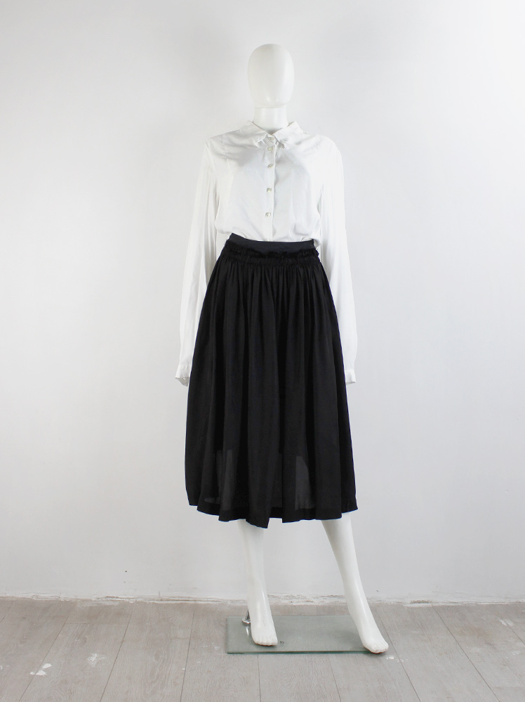 希少 21SS tricot comme des garçons skirt TRICOT Comme des Garcons Asymmetric Pleated Skirt M Wool