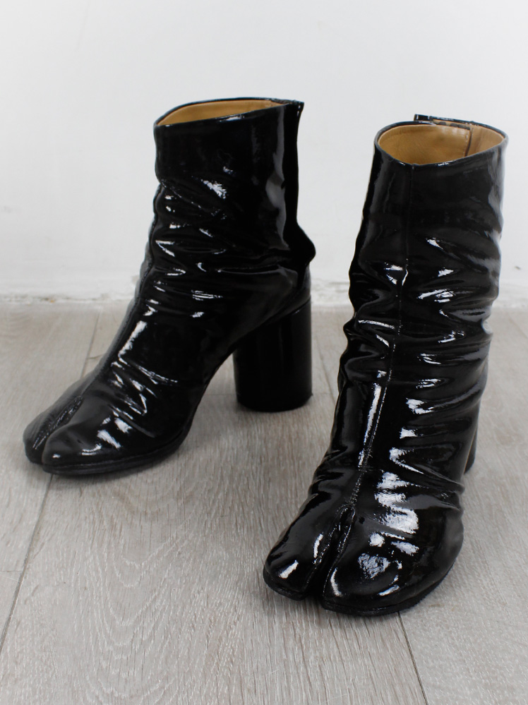 靴 AW2012 Maison Martin Margiela  Boots AW2012 Maison Margiela Double-Zip Leather Combat Boots