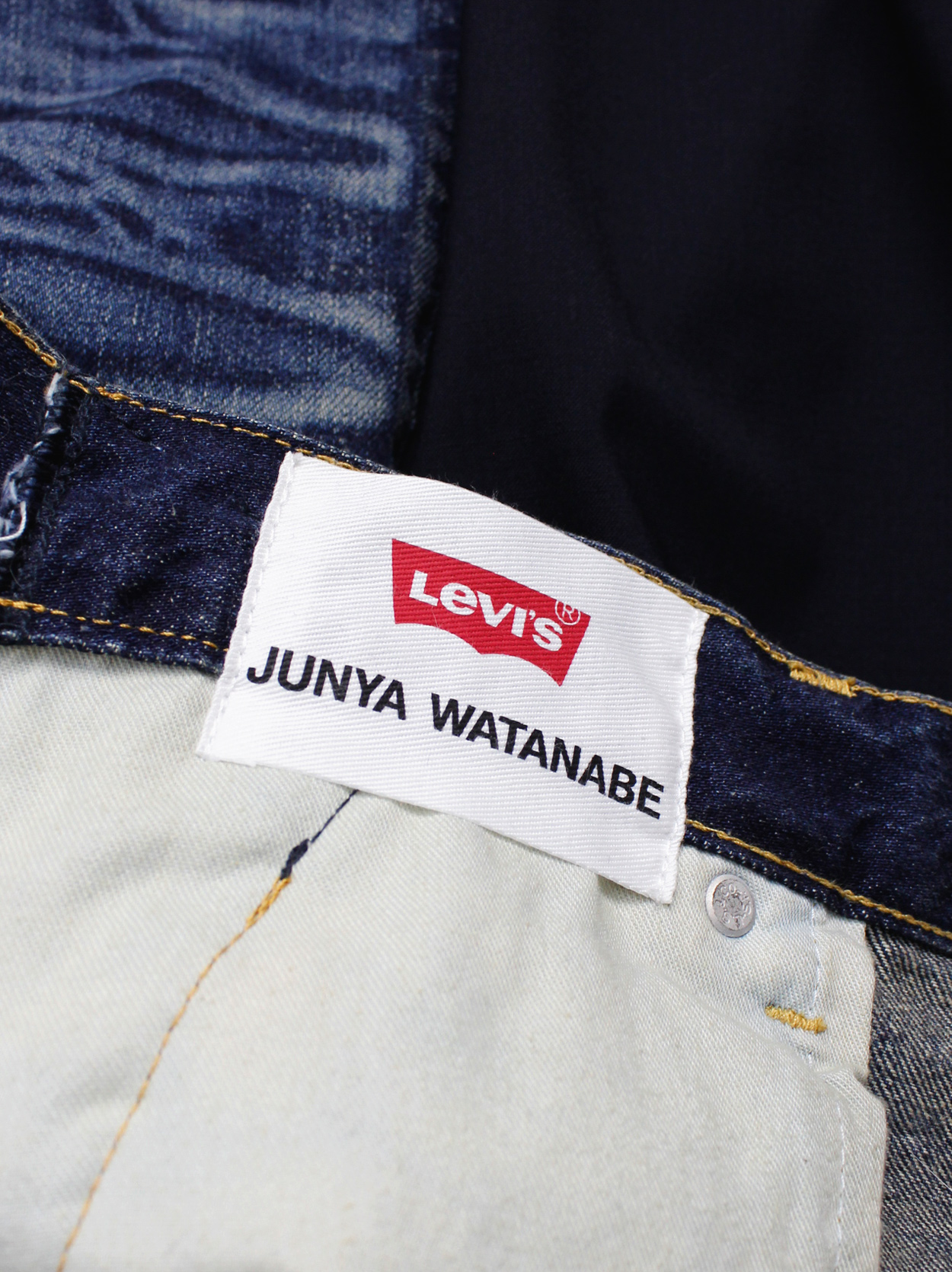 Junya Watanabe x Levi's deconstructed whiskered denim trousers