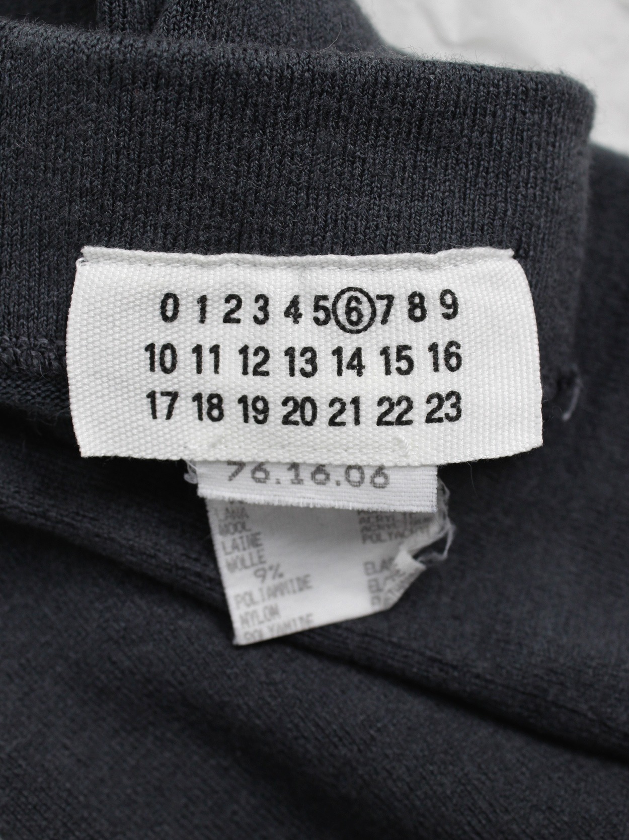 Maison Martin Margiela 6 pewter green long armwarmers — early