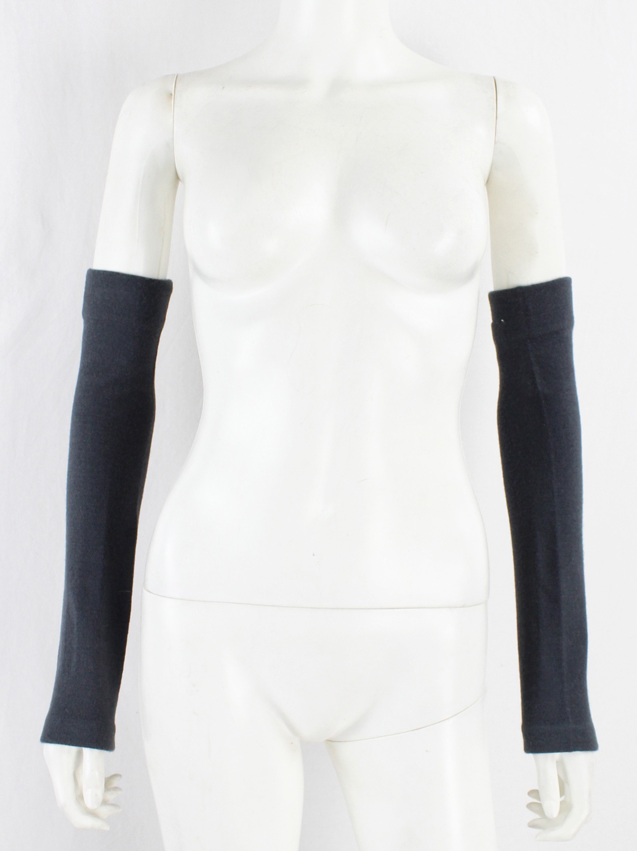 Maison Martin Margiela 6 pewter green long armwarmers — early 