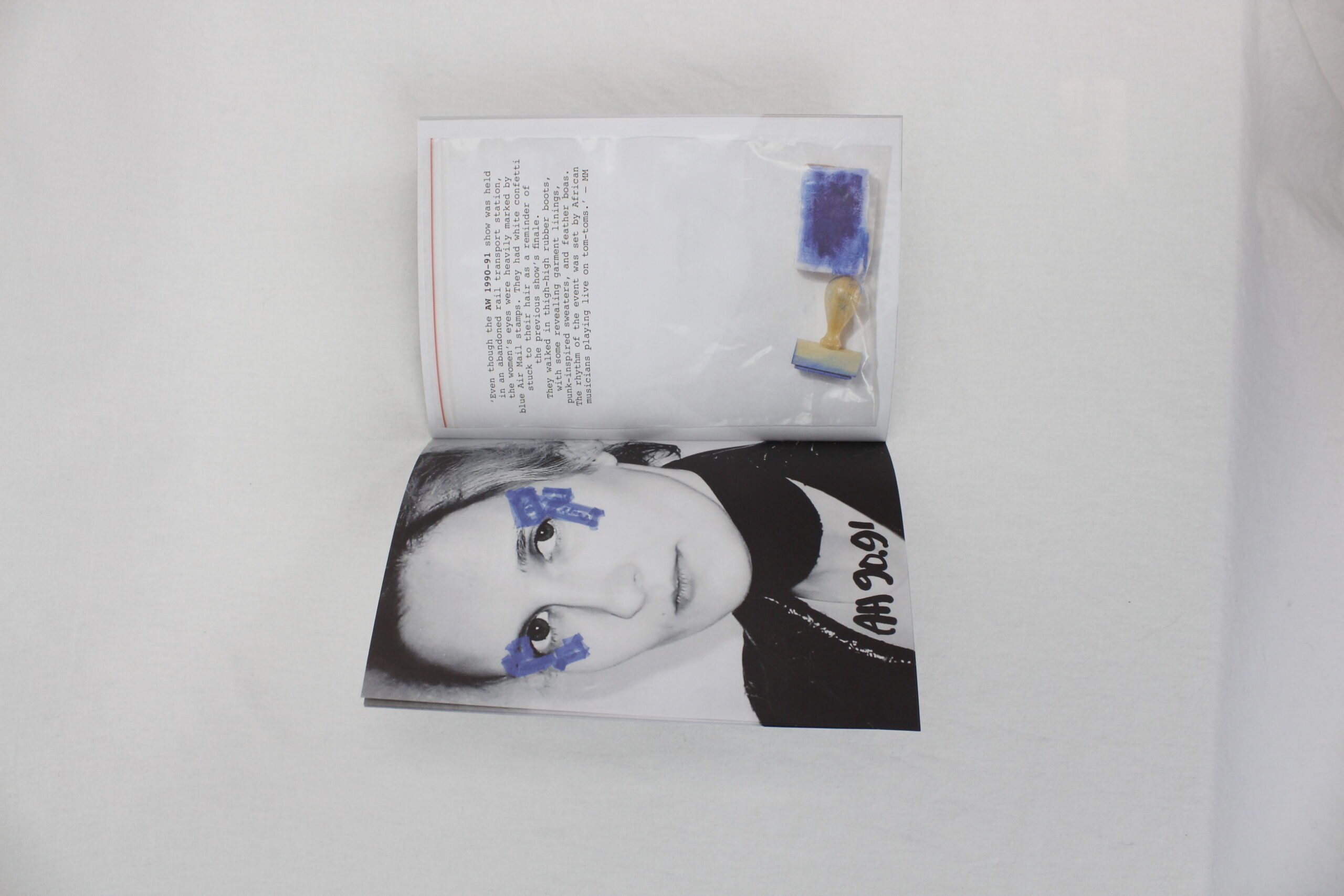 Martin Margiela x Inge Grognard booklet: runway make-up looks 1988 
