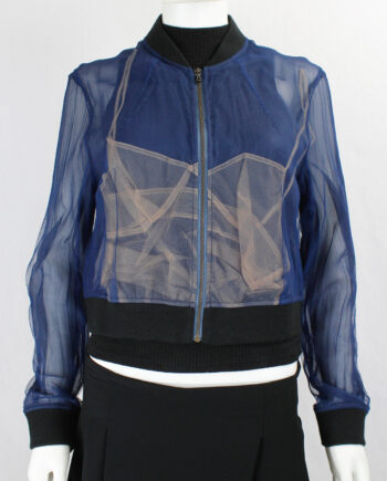 Y's Yohji Yamamoto black cropped victorian blazer with curved rows